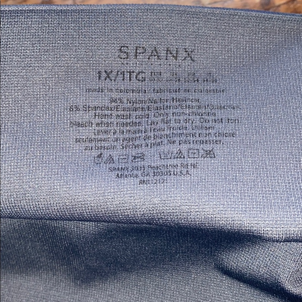 Spanx Look at Me Now Cropped Leggings Blue 1X - Picture 5 of 6